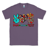 Lavender peace love dia de los muertos Classic Tee - AdoDesignShop
