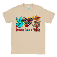 Mushroom peace love dia de los muertos Classic Tee - AdoDesignShop