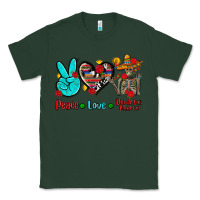 Sports Green peace love dia de los muertos Classic Tee - AdoDesignShop