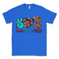 True Royal peace love dia de los muertos Classic Tee - AdoDesignShop