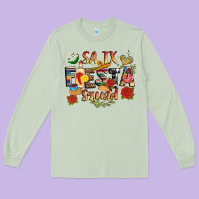 Fiesta Squad Long Sleeve Tee Designed By Jahusdesignshop