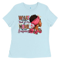 What Other Think Of Me Is None Of My Business Afro Ladies Tee | Teevron
