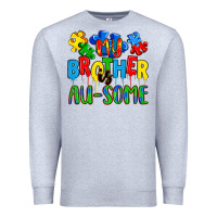 Heather Grey my brother is au some a Premium Sweatshirt - Artiststas