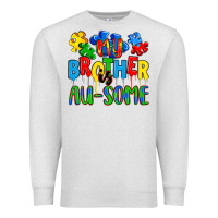 Oatmeal Heather my brother is au some a Premium Sweatshirt - Artiststas