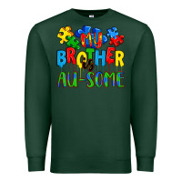 Sports Green my brother is au some a Premium Sweatshirt - Artiststas