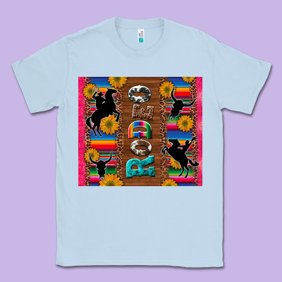 Rodeo Serape Leopard Glitter Classic Tee Designed By Artiststas