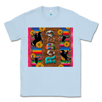 Dusty Blue rodeo serape leopard glitter Classic Tee - Artiststas