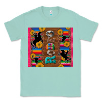 Seafoam rodeo serape leopard glitter Classic Tee - Artiststas
