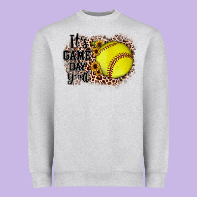 It's Game Day Y'all Heavyweight Sweatshirt Designed By Jahusdesignshop
