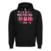 Black in my wrestling mom era Zipper Hoodie - MaliasSmallBusiness