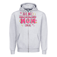 Heather Grey in my wrestling mom era Zipper Hoodie - MaliasSmallBusiness
