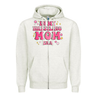 Oatmeal Heather in my wrestling mom era Zipper Hoodie - MaliasSmallBusiness