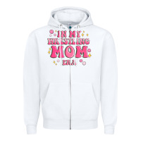 White in my wrestling mom era Zipper Hoodie - MaliasSmallBusiness
