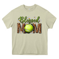 Mossy blessed mom with tennis and daisy Heavy Core Tee - texasbilliewilder
