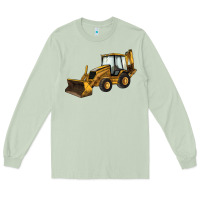 Matcha Backhoe Loader Truck Long Sleeve Tee - LillyAllenDesigns