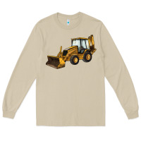 Mushroom Backhoe Loader Truck Long Sleeve Tee - LillyAllenDesigns