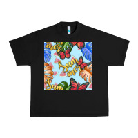 Black summer and leaf seamless pattern Urban Heavy Tee - BundleAndBundleShop