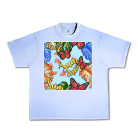 Grape Ice summer and leaf seamless pattern Urban Heavy Tee - BundleAndBundleShop