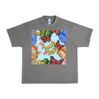 Tornado summer and leaf seamless pattern Urban Heavy Tee - BundleAndBundleShop