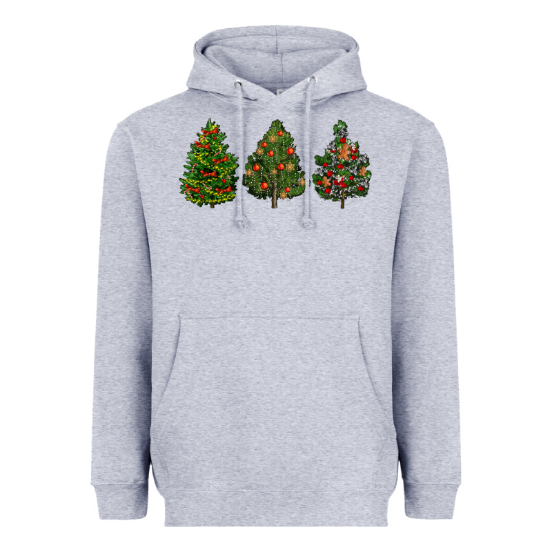 Christmas Trees Heavyweight Hoodie by LillyAllenDesigns | Teevron