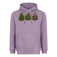 Lavender christmas trees Heavyweight Hoodie - LillyAllenDesigns