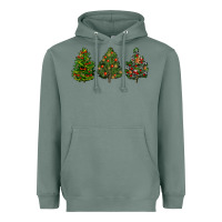 Sage christmas trees Heavyweight Hoodie - LillyAllenDesigns