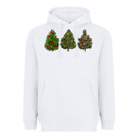 White christmas trees Heavyweight Hoodie - LillyAllenDesigns