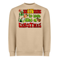 Mushroom beginning to look like a christmas with gin and gifts Heavyweight Sweatshirt - AdoDesignShop