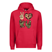 Cardinal Peace Love Premium Hoodie - Bettercallsaul