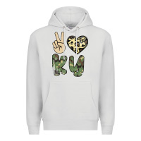 Dove Grey Peace Love Premium Hoodie - Bettercallsaul