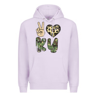 Lilac Peace Love Premium Hoodie - Bettercallsaul