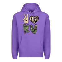Purple Peace Love Premium Hoodie - Bettercallsaul