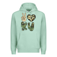 Seafoam Peace Love Premium Hoodie - Bettercallsaul