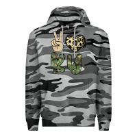 Slate Camo Peace Love Premium Hoodie - Bettercallsaul