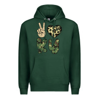 Sports Green Peace Love Premium Hoodie - Bettercallsaul