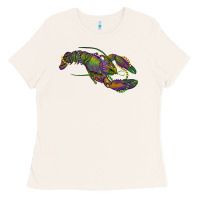 Bone Mardi Gras Crawfish Ladies Tee - RanaPortraitStore