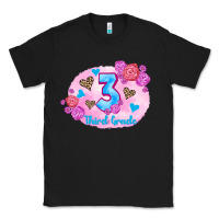 Black back to school flowers third grade 3200x2400 Classic Tee - AdoDesignShop