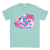 Seafoam back to school flowers third grade 3200x2400 Classic Tee - AdoDesignShop