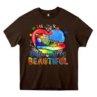 Chocolate Brown different is beautiful Heavy Core Tee - Zillion Design Studio