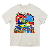 Cream different is beautiful Heavy Core Tee - Zillion Design Studio