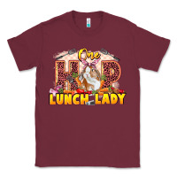 Burgundy One hip lunch lady Easter Day Classic Tee - LillyAllenDesigns
