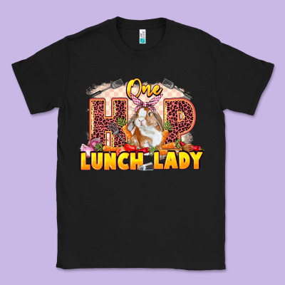 One Hip Lunch Lady Easter Day Classic Tee Designed By Lillyallendesigns