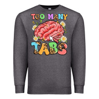 Charcoal Heather too many tabs Premium Sweatshirt - Artiststas