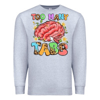 Heather Grey too many tabs Premium Sweatshirt - Artiststas