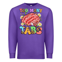 Purple too many tabs Premium Sweatshirt - Artiststas