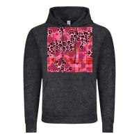 Vintage Black valentines day roses leopard seamless pattern Vintage Hoodie - JahusDesignShop