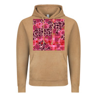 Vintage Camel valentines day roses leopard seamless pattern Vintage Hoodie - JahusDesignShop