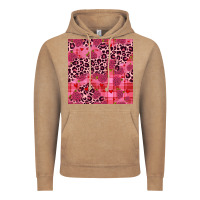 Vintage Coffee valentines day roses leopard seamless pattern Vintage Hoodie - JahusDesignShop
