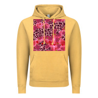 Vintage Mustard valentines day roses leopard seamless pattern Vintage Hoodie - JahusDesignShop