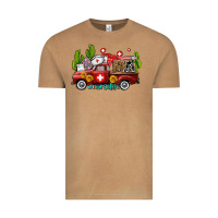 Ma Medical Assistant Nurse Truck With Cactus And Sunflowers Vintage Tee | Teevron